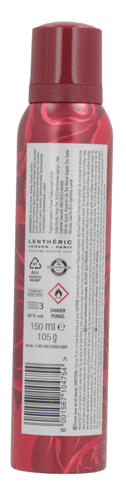 Lenthéric Passione Passioné Perfume Body Spray 150ml