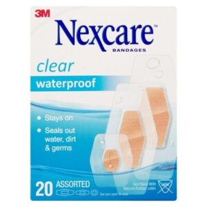 image-0 Nexcare CLEAR W/P ASSORTED 20'S