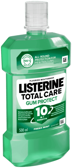 Listerine Total Care Fresh Mint Fluoride Mouthwash 500ml