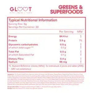 Gloot GREENS/SUPERFOODS LEMON LIME 180G