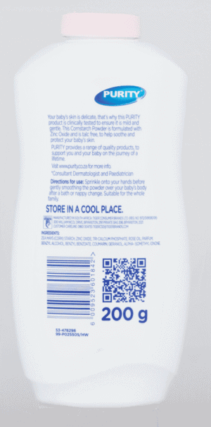 Purity Essentials Baby Cornstarch Powder 200g