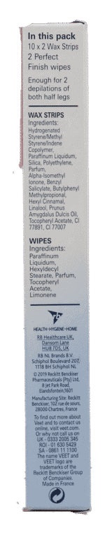 Veet WAX STRIPS SENSITIVE 20'S