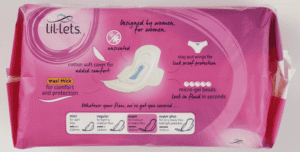Lil-lets Super Unscented Maxi Thick Pads with Wings 16s