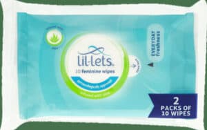 Lil-lets Gently Scented with Aloe Feminine Wipes 2 x 10pk