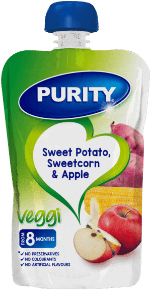 Purity From 8 Months Sweet Potato, Sweetcorn & Apple Veggi 110ml