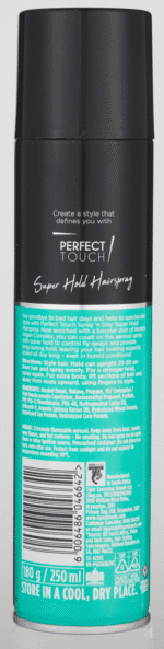 Perfect Touch Spray 'n Stay Super Hold Hairspray 250ml