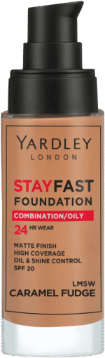 Yardley Stayfast Caramel Fudge SPF 20 24HR Foundation 30ml