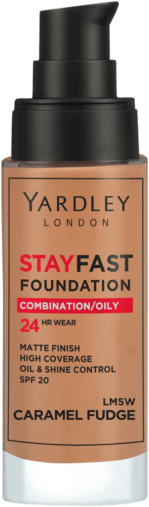 Yardley Stayfast Caramel Fudge SPF 20 24HR Foundation 30ml