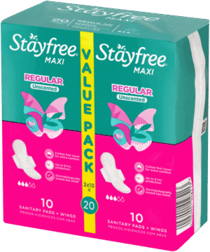 Stayfree Maxi Regular Sanitary Pads with Wings 20pk