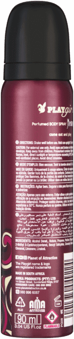 Playgirl Mesmerize Perfumed Body Spray 90ml