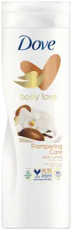 Dove Body Love Shea Butter and Vanilla Pampering Body Lotion for Dry Skin 400ml