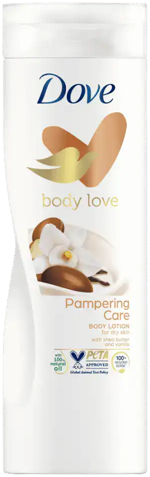 Dove Body Love Shea Butter and Vanilla Pampering Body Lotion for Dry Skin 400ml
