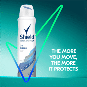 Shield Women Dry Classic Antiperspirant Deodorant Body Spray 150ml