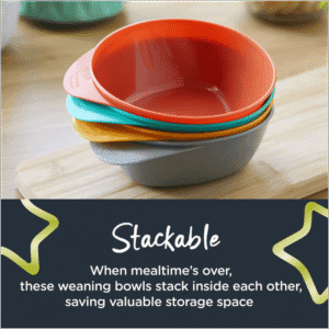 Tommee Tippee Easi-Scoop Feeding Bowls 4pk