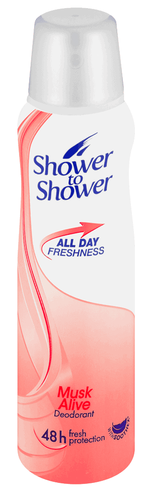 Shower To Shower Musk Alive Deodorant 150ml
