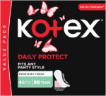 Kotex Daily Protect Thin Unscented Pantyliners 88pk