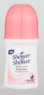 Shower To Shower Musk Alive Anti-Perspirant Roll-On 50ml