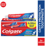 Colgate Maximum Cavity Protection Regular Flavour Fluoride & Calcium Toothpaste Value Pack 2 x 100ml