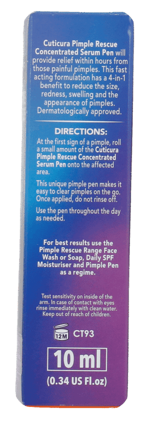 Cuticura Pimple Rescue Concentrated Serum Pen 10ml