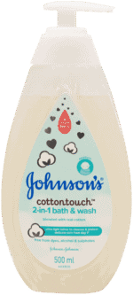 Johnson's CottonTouch 2-in-1 Bath & Wash 500ml