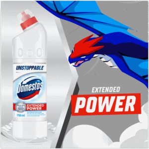 Domestos Unstoppable White & Bright Multipurpose Thick Bleach 750ml