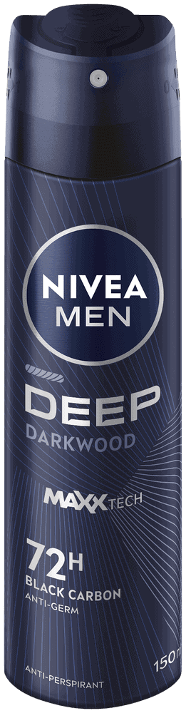 Nivea MEN Black Carbon Dark Wood Deep Anti-Perspirant Aerosol 150ml