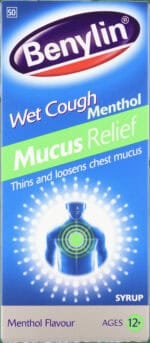 Benylin Mucus Relief Menthol Wet Cough Syrup 200ml