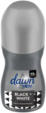 Dawn MEN Men Black and White Antiperspirant Roll-On Deodorant 45ml