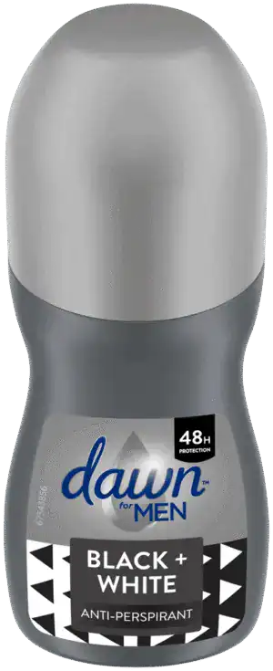 Dawn MEN Men Black and White Antiperspirant Roll-On Deodorant 45ml