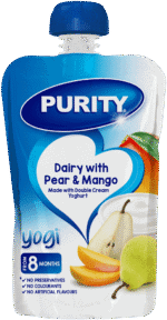 Purity From 8 Months Dairy with Pear & Mango Yogi 110ml