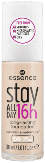 Essence 08 Soft Vanilla Stay All Day 16H Long-Lasting Foundation 30ml