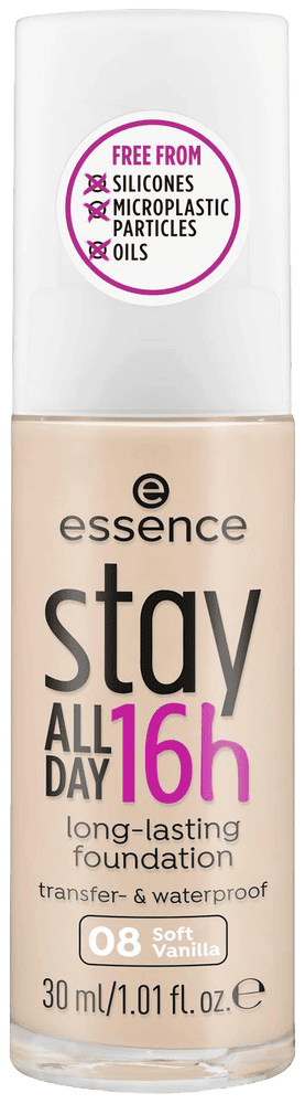 Essence 08 Soft Vanilla Stay All Day 16H Long-Lasting Foundation 30ml