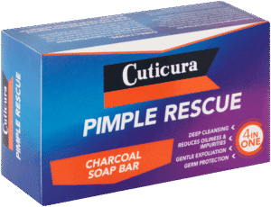 Cuticura Pimple Rescue Charcoal Soap Bar 100g