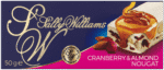 Sally Williams Cranberry & Almond Nougat Bar 50g