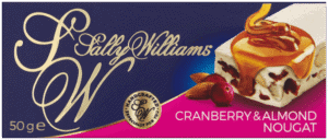 Sally Williams Cranberry & Almond Nougat Bar 50g