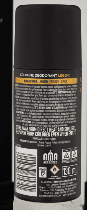 Status Legend Cologne Deodorant 130ml