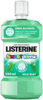 Listerine Smart Rinse Mild Mint Kids Mouthwash 500ml