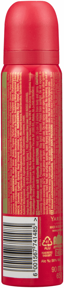 Yardley Gorgeous In Love Perfume Body Spray 90ml
