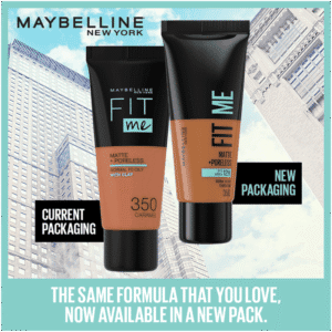 Maybelline Fit Me Deep Golden Matte & Poreless Liquid Foundation 30ml