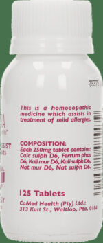 Natura Allergy Combin Assist Tissue Salt Tablets 125pk