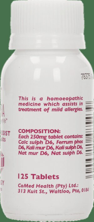 Natura Allergy Combin Assist Tissue Salt Tablets 125pk