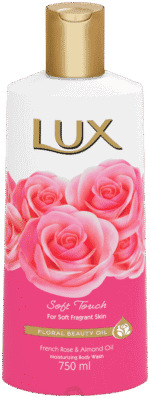 LUX Soft Touch Moisturizing Body Wash 750ml