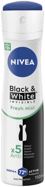 Nivea Black & White Invisible Fresh Mist Anti-Perspirant Aerosol 150ml