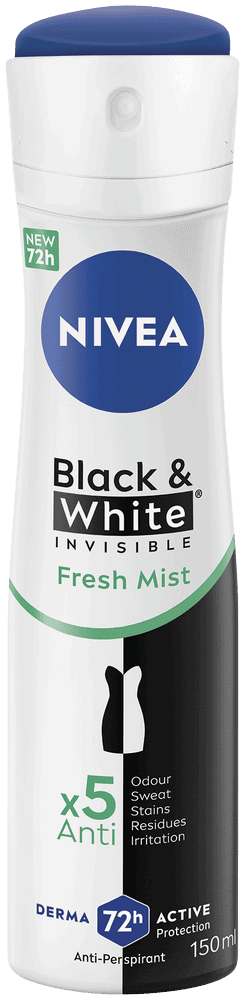 Nivea Black & White Invisible Fresh Mist Anti-Perspirant Aerosol 150ml