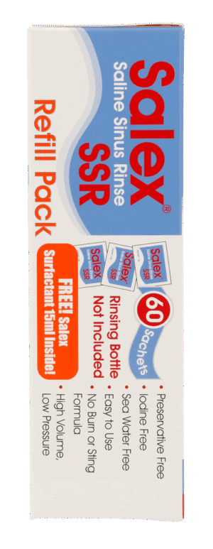 Salex Saline Sinus Rinse Refill Pack 60 x 1.6g