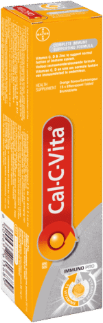 Cal-c-vita Orange Flavour Immuno Pro Effervescent Tablets 15pk