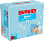 Huggies Pure Baby Wipes 4 x 56pk