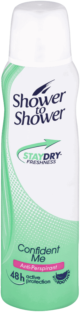 Shower To Shower StayDry Confident Me Anti-Perspirant Spray 150ml