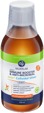 Silverlab Ionic+ Colloidal Silver Immune Booster & Anti-Microbial Liquid 200ml