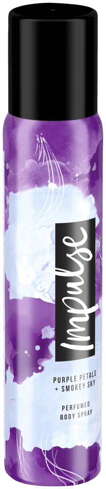 Impulse Purple Petals and Smokey Sky Aerosol Deodorant Body Spray 90ml